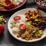 high-angle-brazilian-food-composition